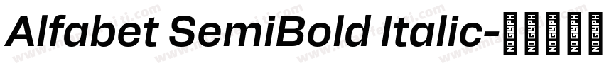 Alfabet SemiBold Italic字体转换
